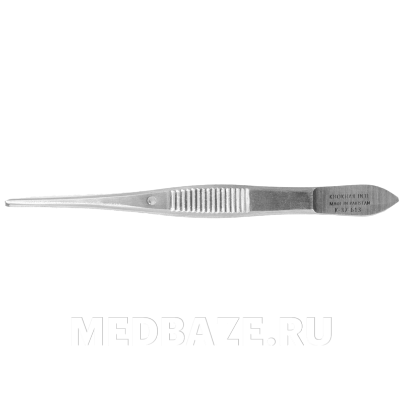 Пинцет многоразовый хирургический глазной большой прямой 100*0.6 мм (П-37-613)