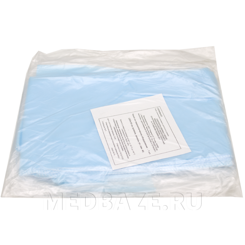 Чехол защитный на оборудование, плотность 40 г/м2, с завязками и кулисками, стерильный, 15*200 см, Кобм КБХ Индикон