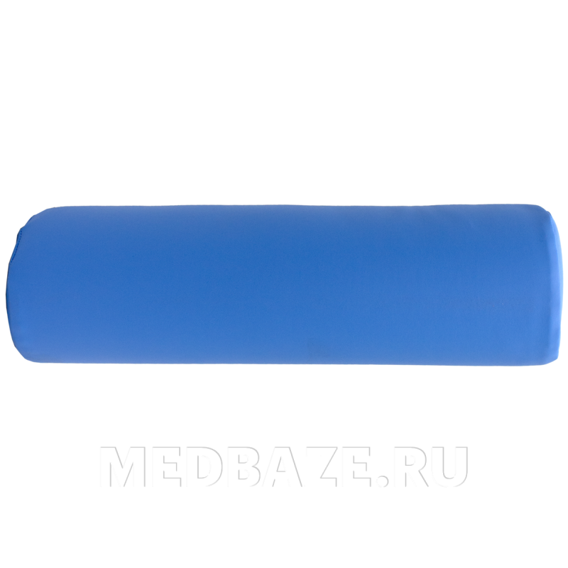 Валик подкладной, круглый, для массажного стола, Ø15 см, синий, КОС