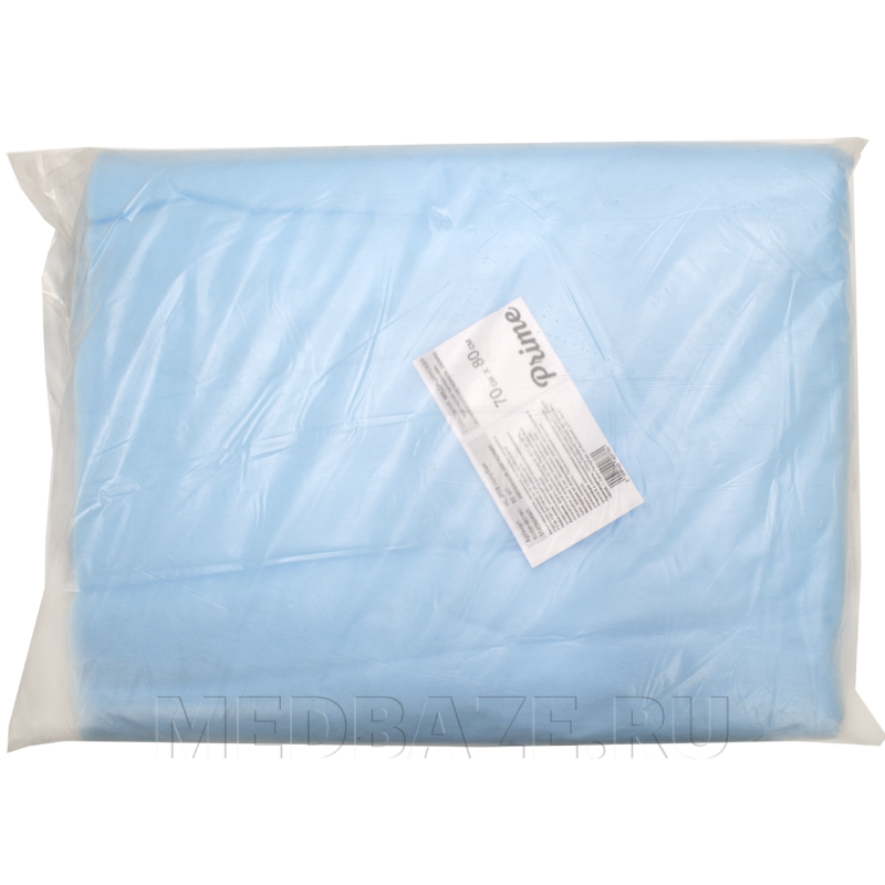 СМС простыни в пачке, плотность 25 г/м2, 70*80 см, голубой, (HL-P78), 50 шт/пачка