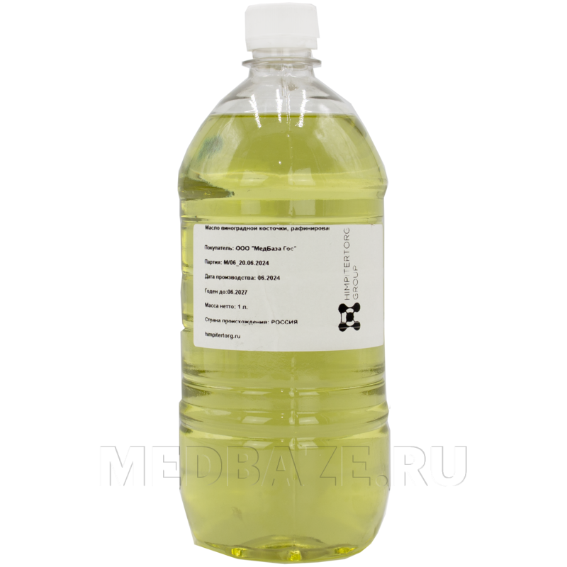 Масло массажное, Виноградная косточка, 1 л