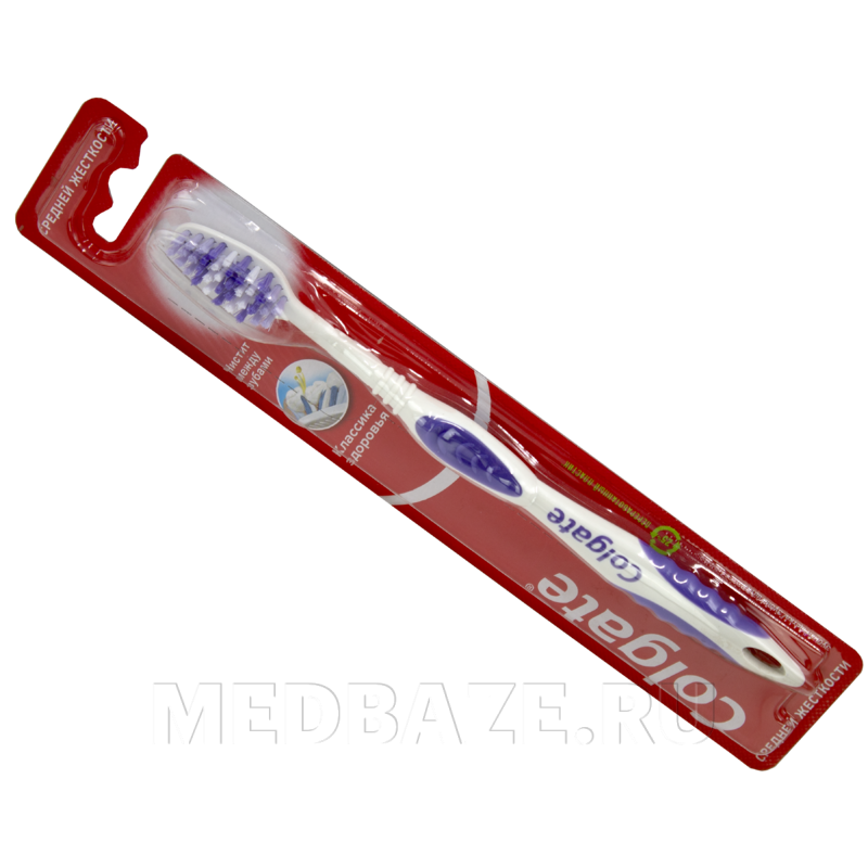 Зубная щетка Классика здоровья, Colgate, средняя жесткость