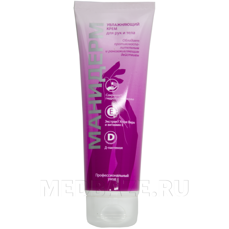 Крем для рук Манидерм 125 мл Д-пантенол, вит Е, экстракт Алоэ Вера, Дезнет