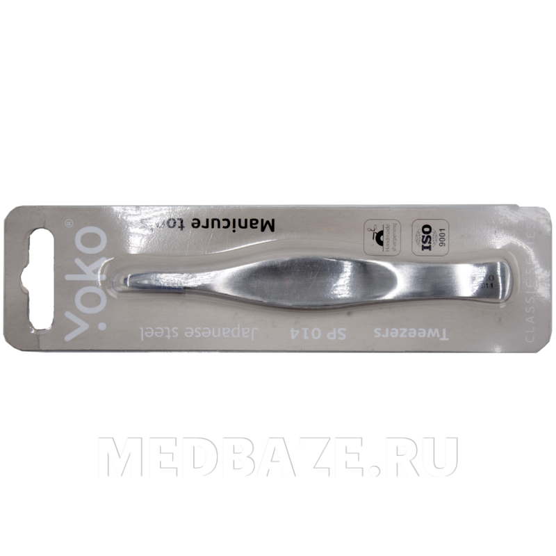 Пинцет для педикюра YOKO 114 мм, подологический, осколочный Y SP 014