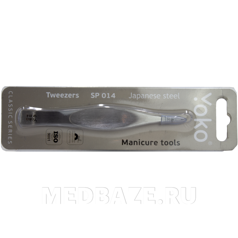 Пинцет для педикюра YOKO 114 мм, подологический, осколочный Y SP 014