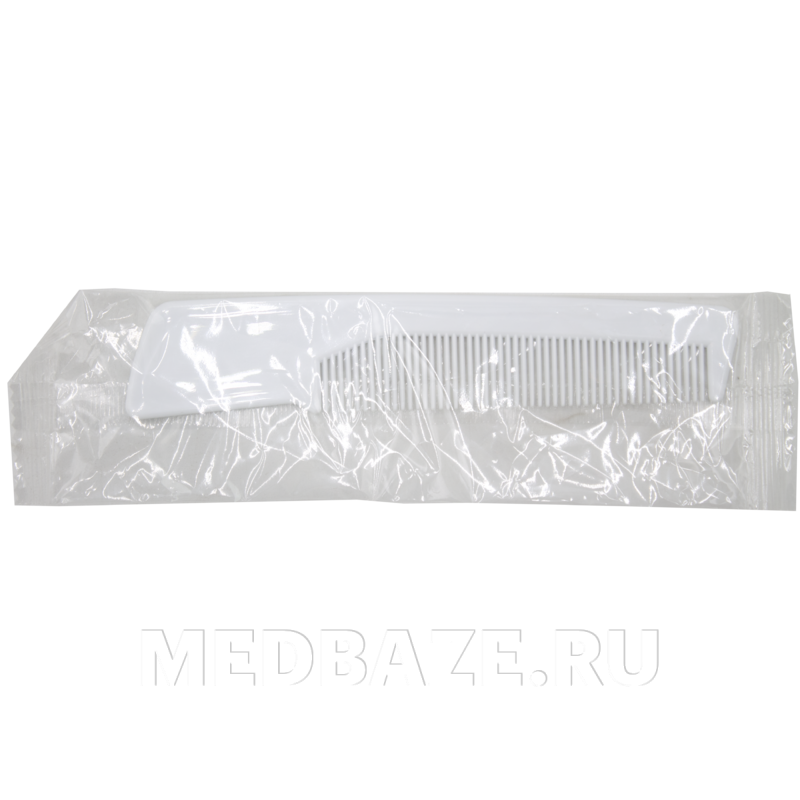 Расческа в полиэтилене, пластмассовая