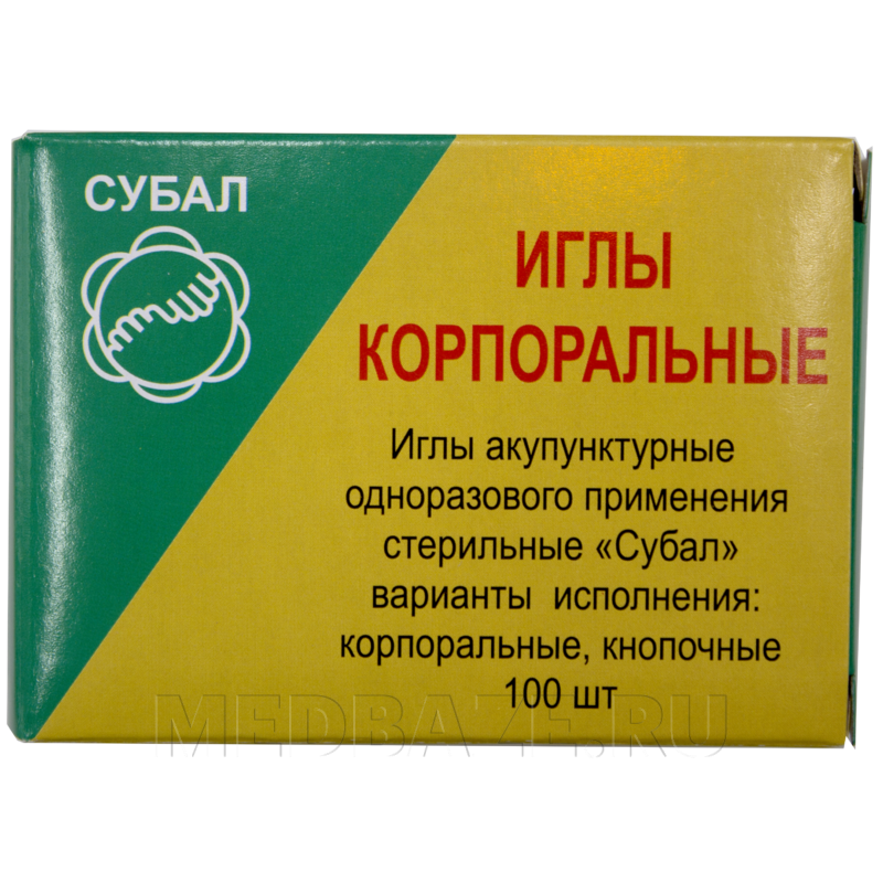 Игла акупунктурная с направителем одноразовая 0.20*15 мм, Субал, 100 шт/уп