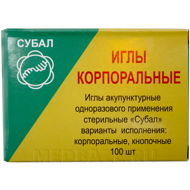 Игла акупунктурная с направителем одноразовая 0.30*15 мм, Субал, 100 шт/уп