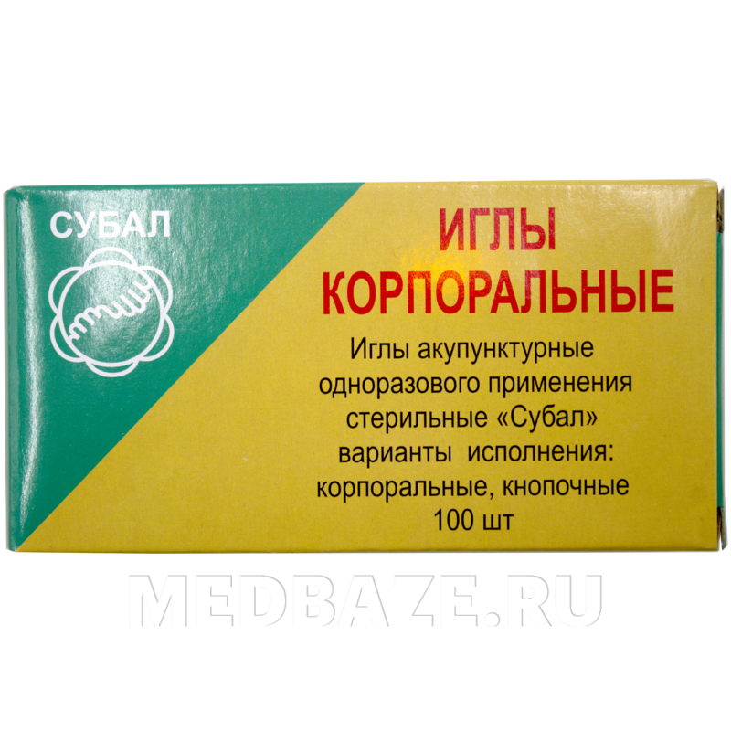Игла акупунктурная с направителем одноразовая 0.30*50 мм, с ручкой из стали, Субал, 100 шт/уп