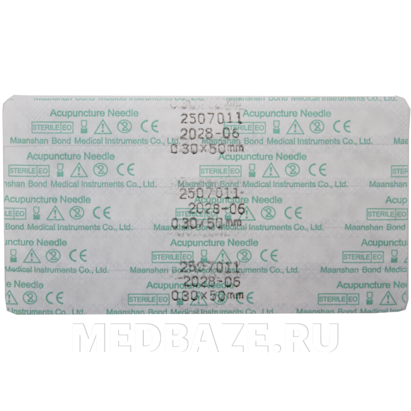 Игла акупунктурная с направителем одноразовая 0.30*50 мм, с ручкой из стали, Субал, 100 шт/уп