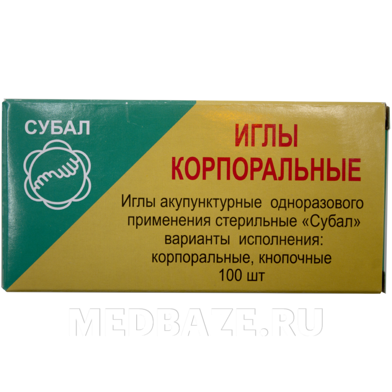 Игла акупунктурная без направителя одноразовая 0.30*40 мм, Субал, 100 шт/уп