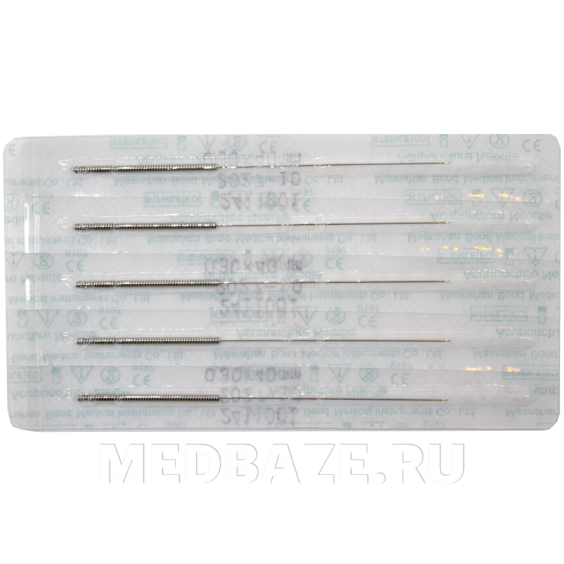 Игла акупунктурная без направителя одноразовая 0.30*40 мм, Субал, 100 шт/уп