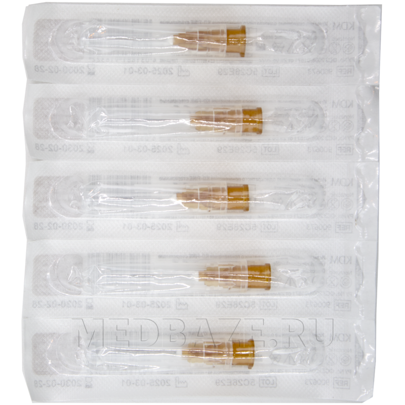 Игла инъекционная 26G 0.45*16 мм, KD-Fine, 100 шт/уп