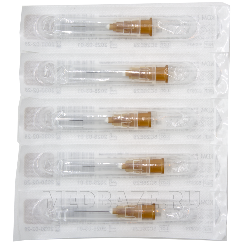 Игла инъекционная 26G 0.45*16 мм, KD-Fine, 100 шт/уп