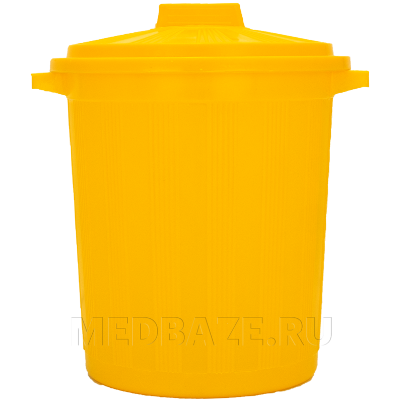 Бак 12 л, для медицинских отходов, желтый