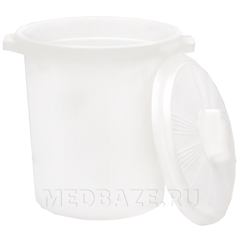 Бак 12 л, для медицинских отходов, белый