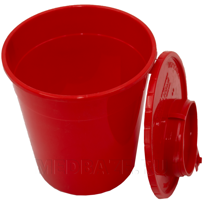 Емкость-контейнер 3 л, для утилизации игл, красный, (МК-01), КМ Проект