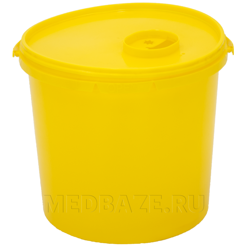 Емкость-контейнер 6 л, для утилизации игл, Медком