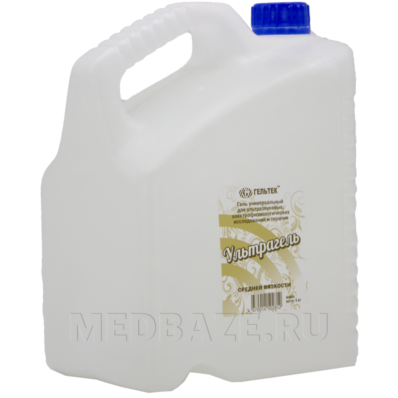 Гель для ЭКГ, УЗИ и терапии Ультрагель средней вязкости, 5 кг