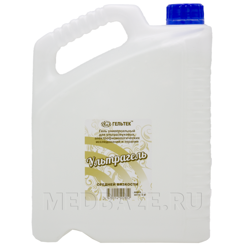 Гель для ЭКГ, УЗИ и терапии Ультрагель средней вязкости, 5 кг