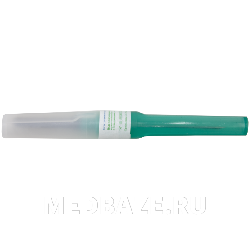 Игла двусторонняя 21G 0.8*38 мм, Церебрум/Инфора, 100 шт/уп