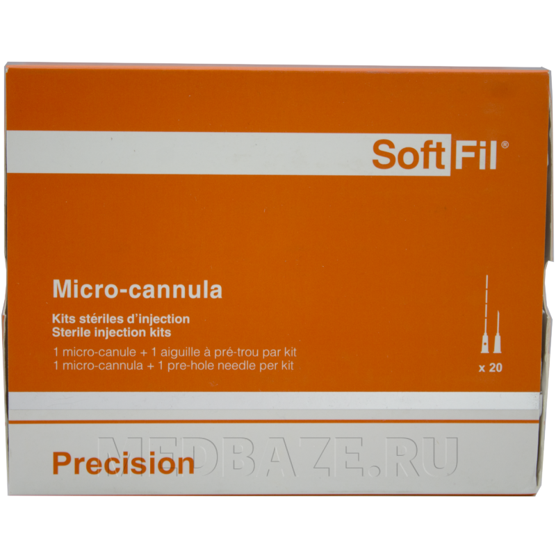 Канюли для контурной пластики SoftFil 22G/70/XL, 20 шт/уп