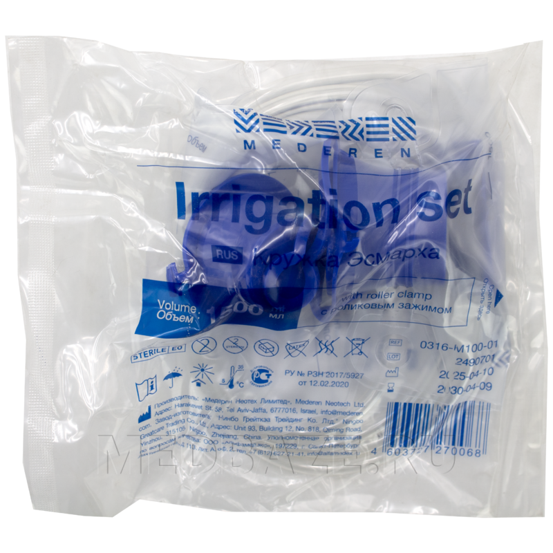 Кружка Эсмарха одноразовая 1.5 л (0316-М100-01), Mederen