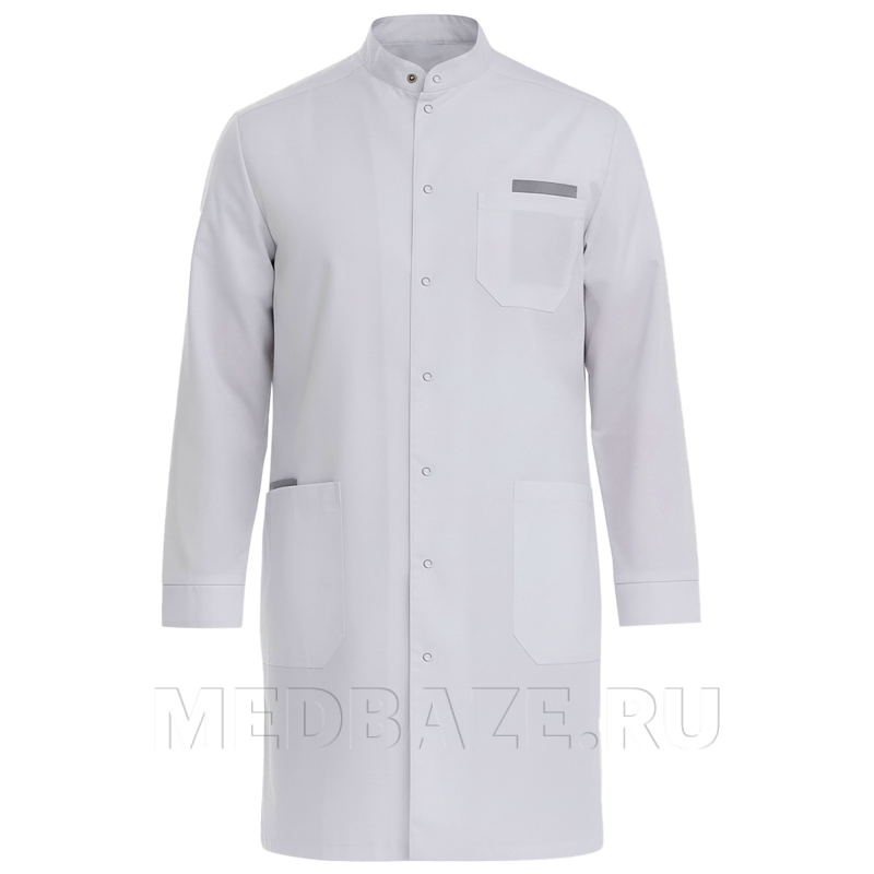 Халат мужской на кнопках Тезис TZ810, белый