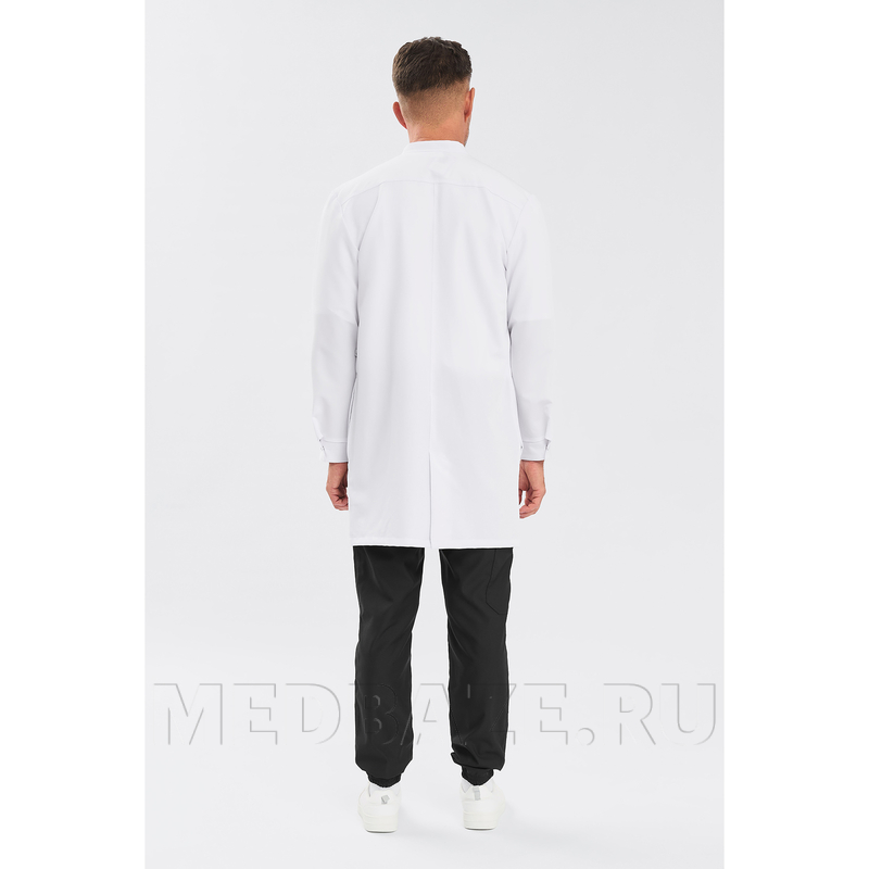 Халат мужской на кнопках Тезис TZ811, белый