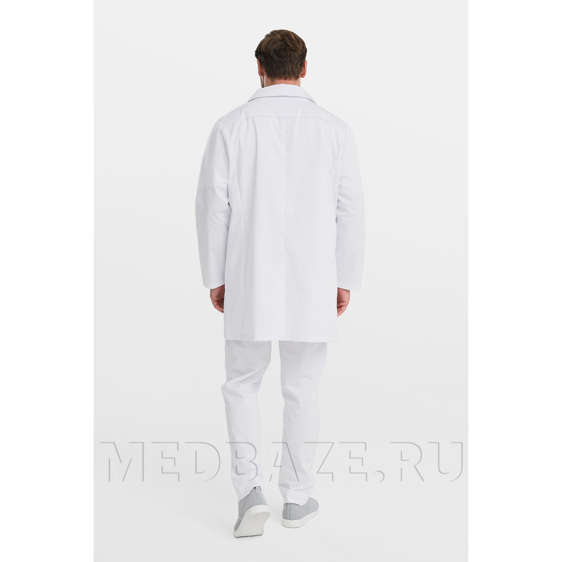 Халат мужской на пуговицах Тезис TZ800, velum, белый