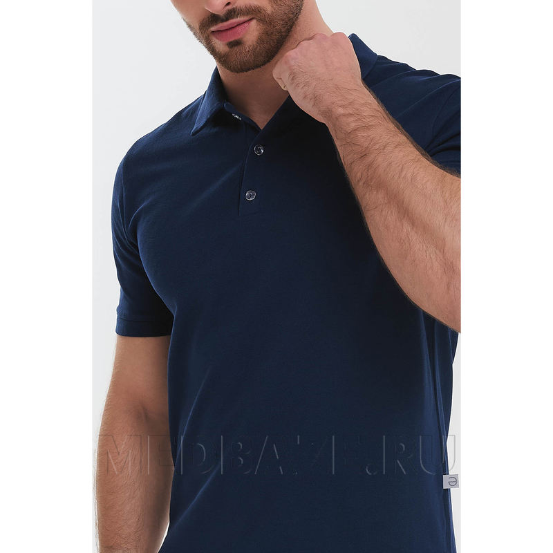 Поло мужское Тезис TZ550, темно-синий