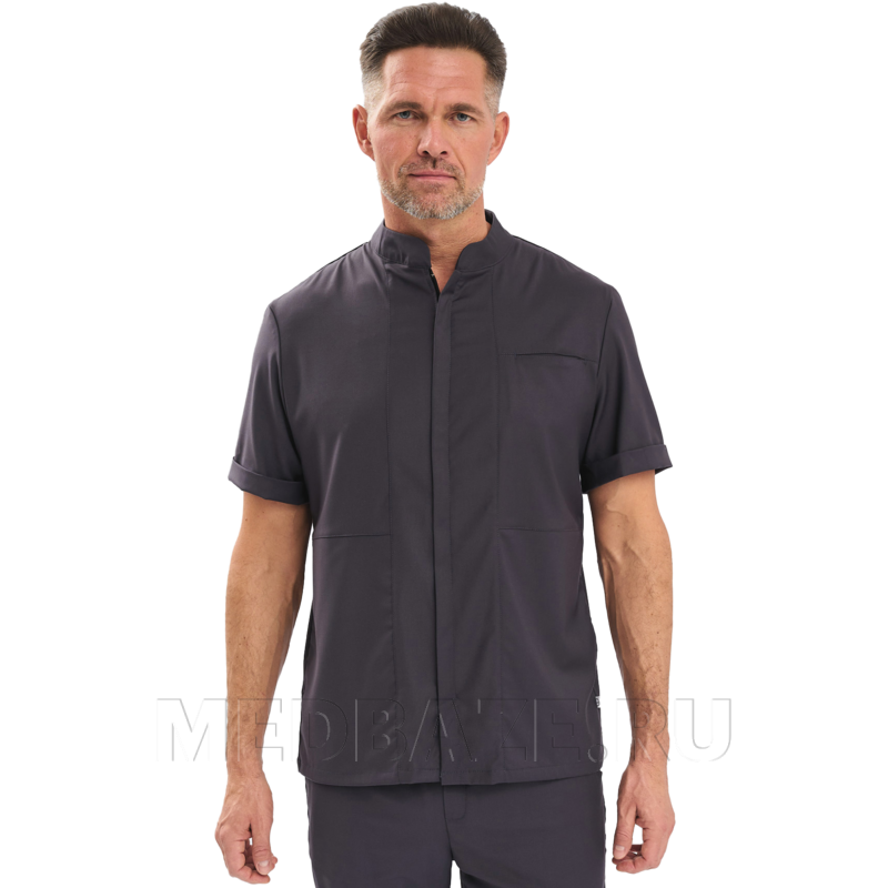 Рубашка мужская на молнии Тезис TZ700, графит