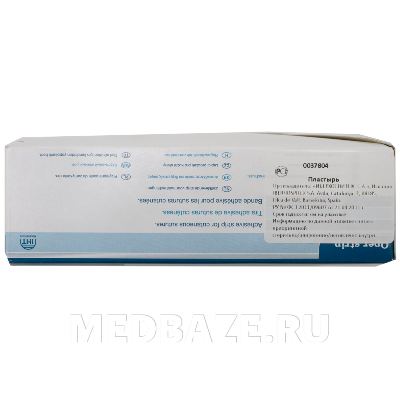 Пластырь шов Oper Strip на операционный шов 1.2*10 см (0037804), IHT Hospital Care, 300 шт/уп
