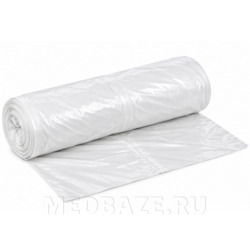 Пакет для мусора, 120 л, 70*110 см, белый, Комус, арт. 1559856, 10 шт/уп