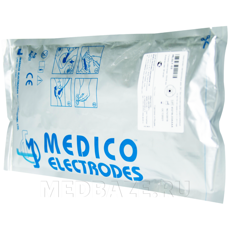 Электроды для ЭКГ Medico MLGLT-03 50*48 мм одноразовые, длительного мониторинга, жидкий гель, 50 шт/уп
