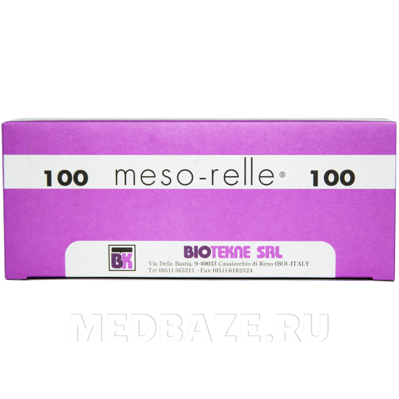 Игла 0.3*6 мм, 30G, Meso-relle, 100 шт/уп