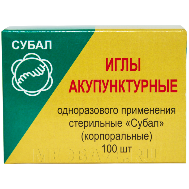 Игла акупунктурная без направителя одноразовая 0.20*15 мм, Субал, 100 шт/уп