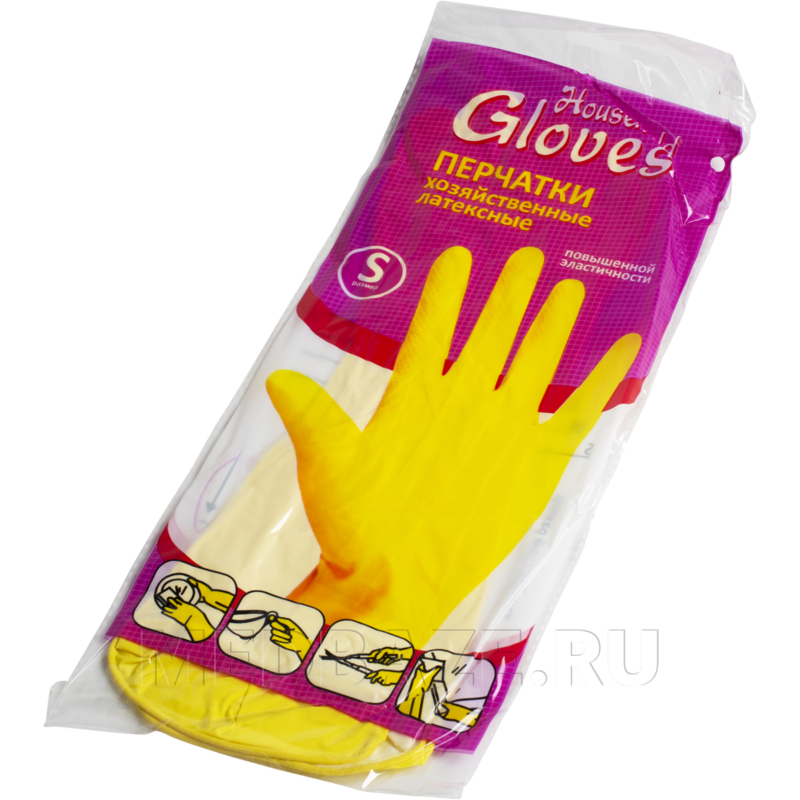 Перчатки хозяйственные Gloves размер S