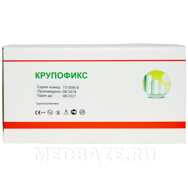 Пластырь фиксирующий, 15 см*10 м, Крупофикс, (806012), Медитек