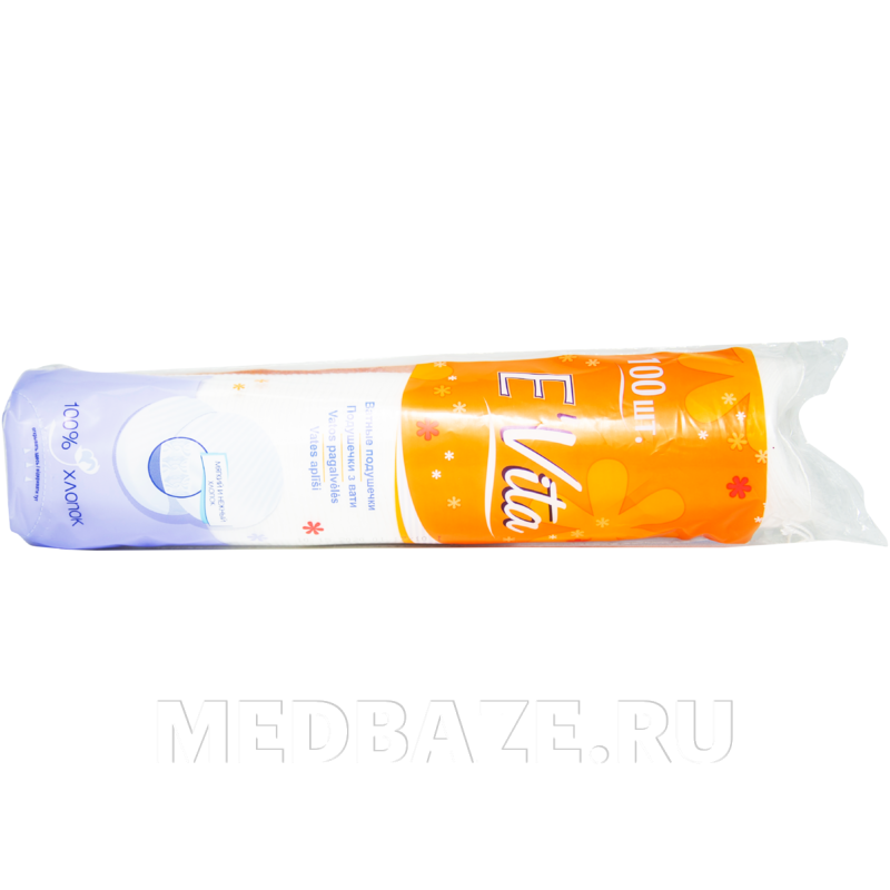 Ватные диски нестерильные, E Vita, 100 шт/уп