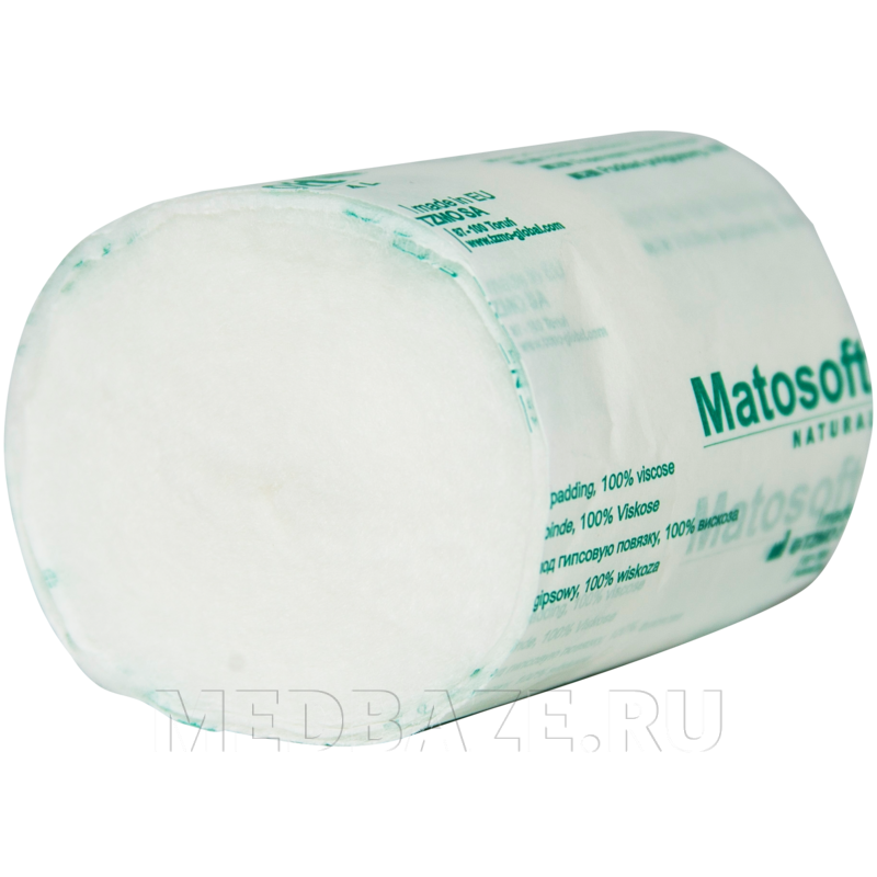 Вата под синтетический гипс, 6 см*3 м, Mato Soft natural, (MA-173-BAWE-005), Matopat