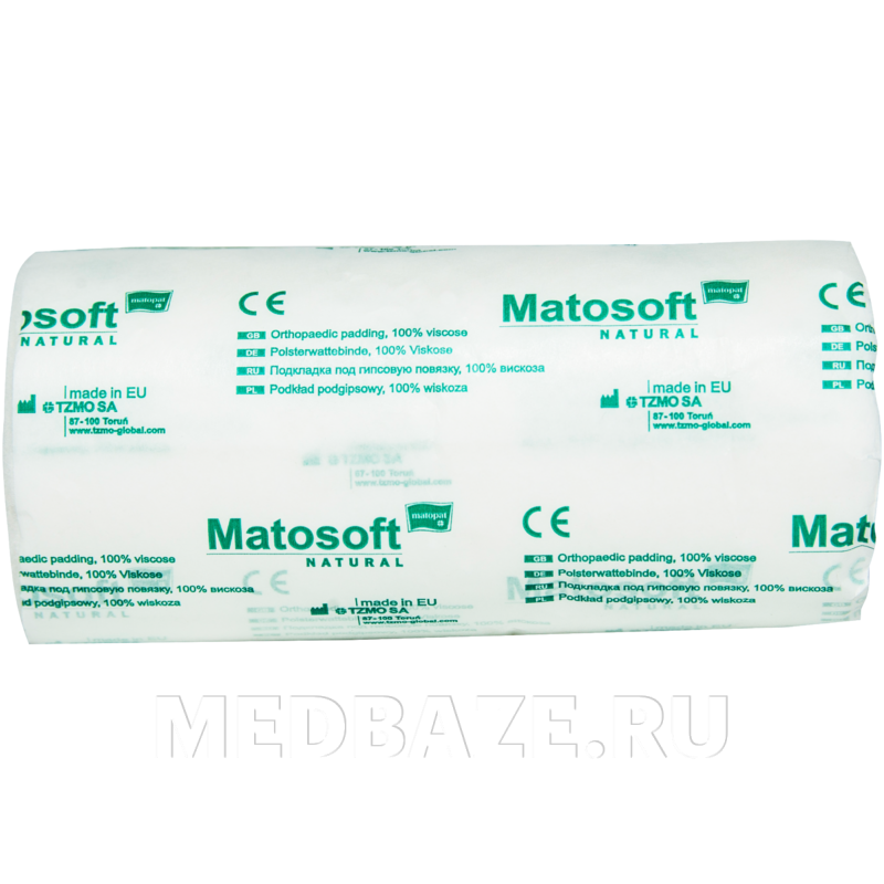 Вата под синтетический гипс, 15 см*3 м, Mato Soft natural, (MA-173-BAWE-003), Matopat