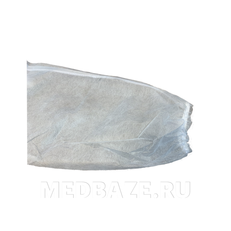 Халат н/ст рукава на резинке МЕДБОНД (р-р 52-54, пл. 42 г/м2, дл.160, без обработки) белый, 5 шт/уп 4212/ХНРБ