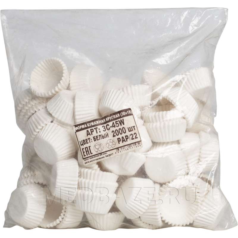 Розетка бумажная 30*18 мм, 2000 шт/уп