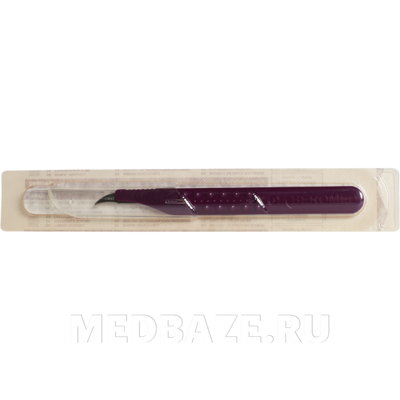 Скальпель Beroblade размер 12 стерильный одноразовый, 10 шт/уп