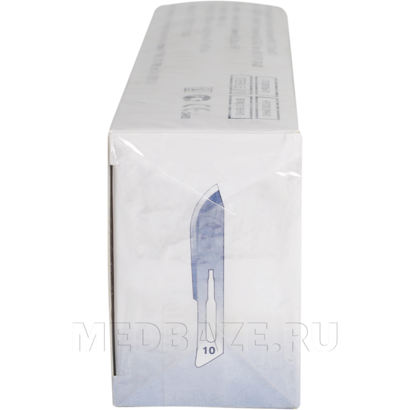 Скальпель Certus размер 10 стерильный одноразовый, 10 шт/уп