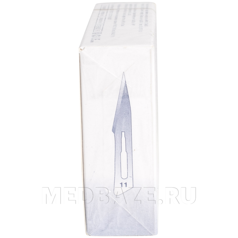 Лезвие хирургическое Certus стерильное, размер 11, 100 шт/уп