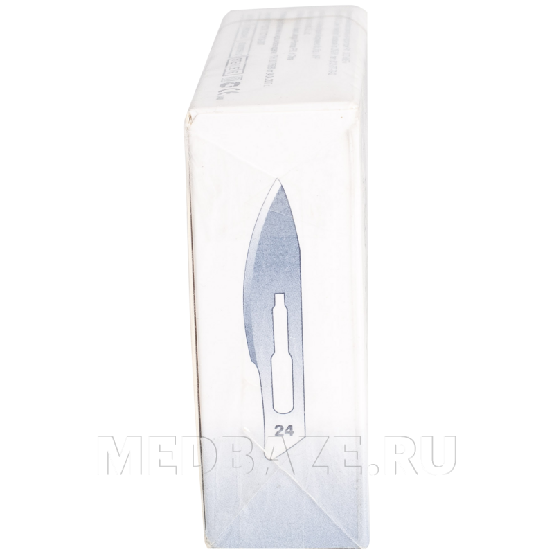 Лезвие хирургическое Certus стерильное, размер 24, 100 шт/уп