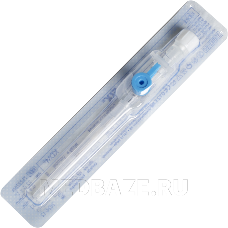 Катетер внутривенный с доп. портом KD-Fix G22, KD-Medical, 50 шт/уп