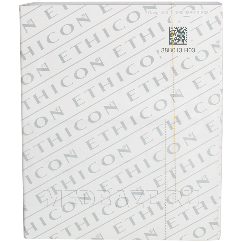 Пролен L45 см, 4/0 М1.5, игла режущая 19 мм прайм PC-5 3/8 окружности, синий (W8011T), Johnson & Johnson, 24 шт/уп